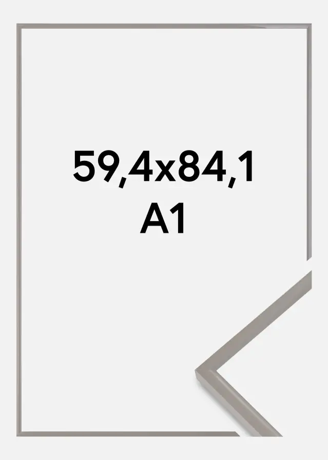 Marco New Lifestyle Vidrio acrílico Earth Grey 59,4x84,1 cm (A1)