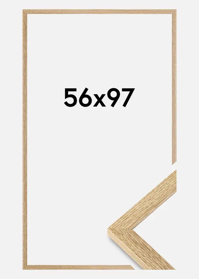Marco Selection Vidrio acrílico Roble 56x97 cm