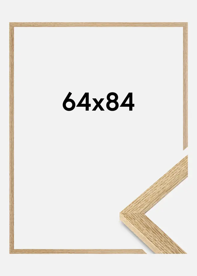Marco Selection Vidrio acrílico Roble 64x84 cm