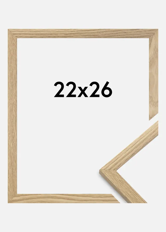 Marco Trendy Vidrio acrílico Roble 22x26 cm