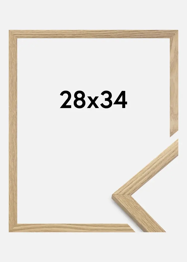 Marco Trendy Vidrio acrílico Roble 28x34 cm