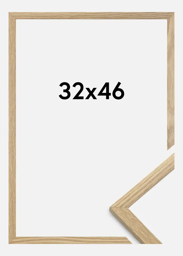 Marco Trendy Vidrio acrílico Roble 32x46 cm