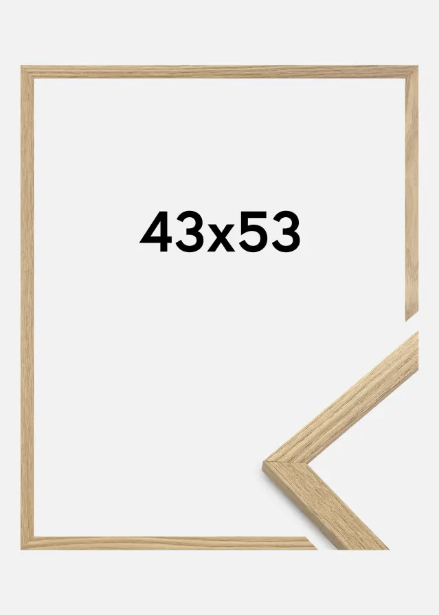 Marco Trendy Vidrio acrílico Roble 43x53 cm