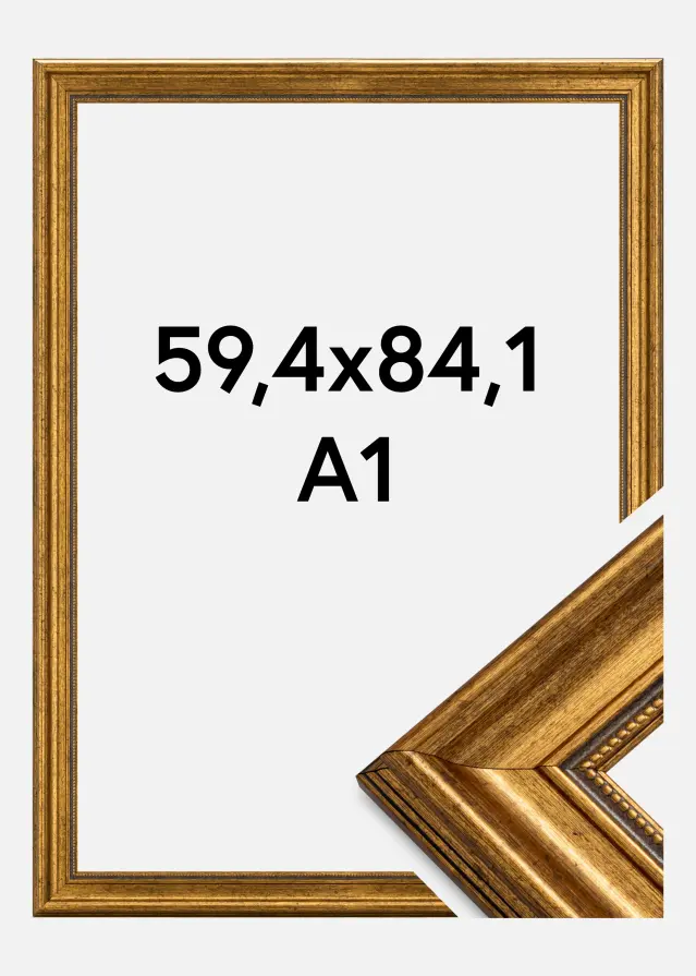 Marco Rokoko Vidrio acrílico Dorado 59,4x84,1 cm (A1)