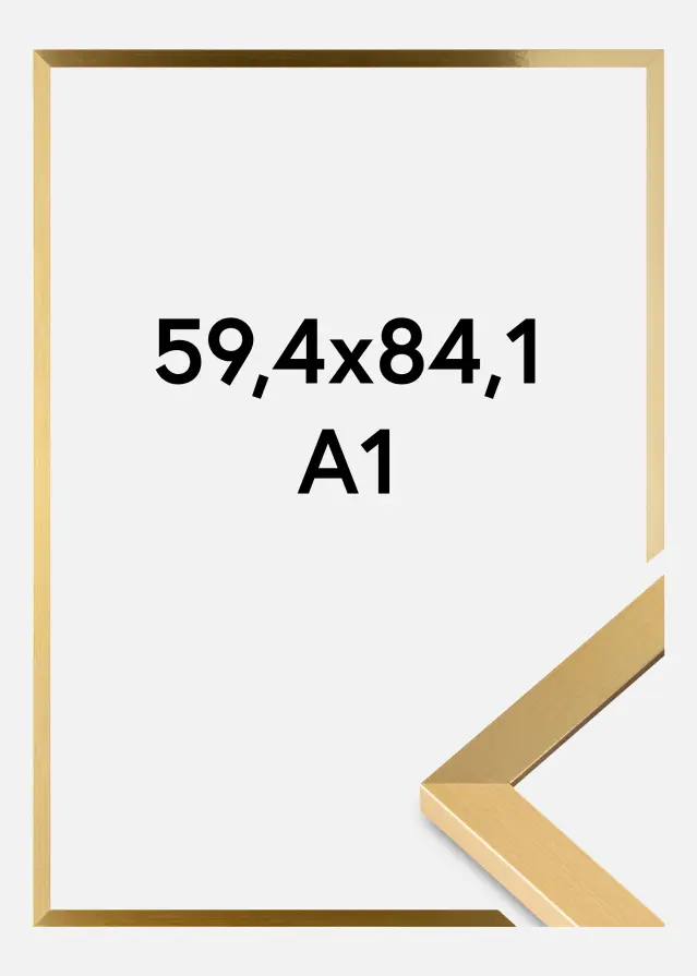Marco Selection Vidrio acrílico Dorado 59,4x84,1 cm (A1)