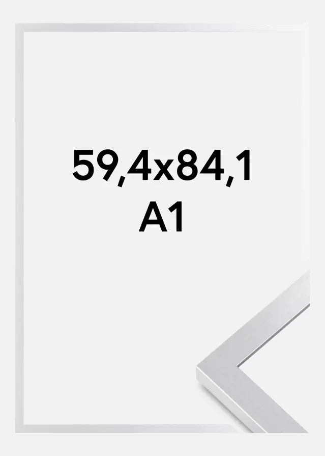 Marco Selection Vidrio acrílico Plateado 59,4x84,1 cm (A1)