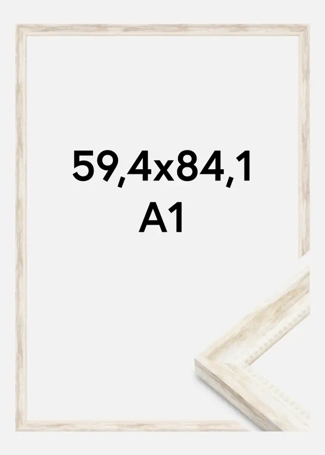 Marco Soledad Acrílico Blanco 59,4x84,1 cm (A1)