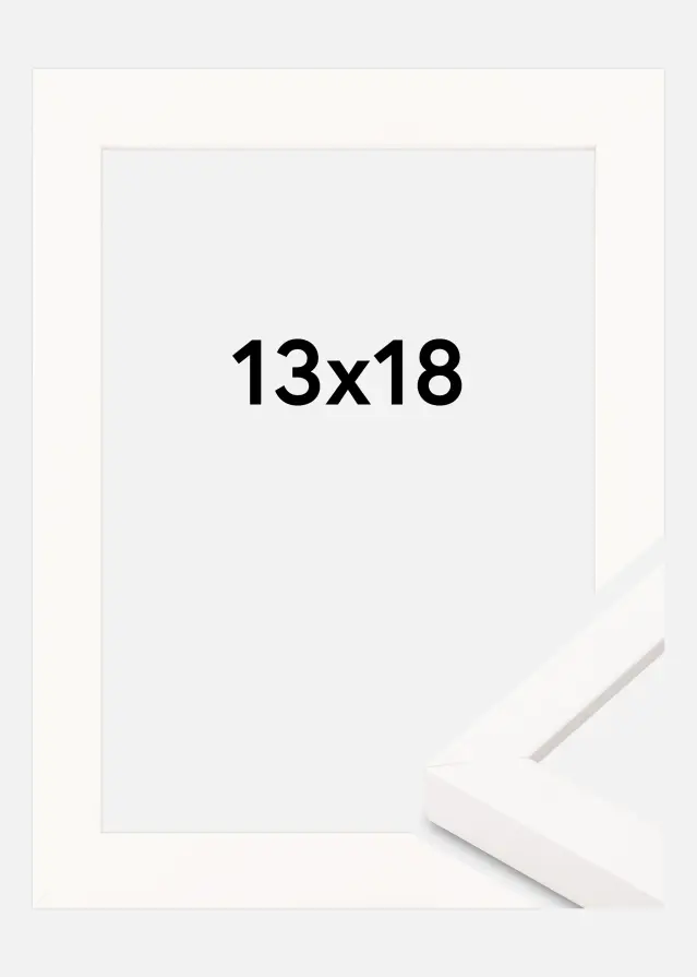 Macro de cuadro Blanco Ancho 13 x 18 cm