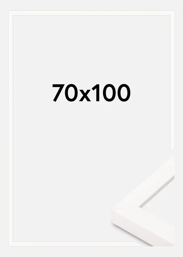 Macro de cuadro Blanco Ancho 70 x 100 cm