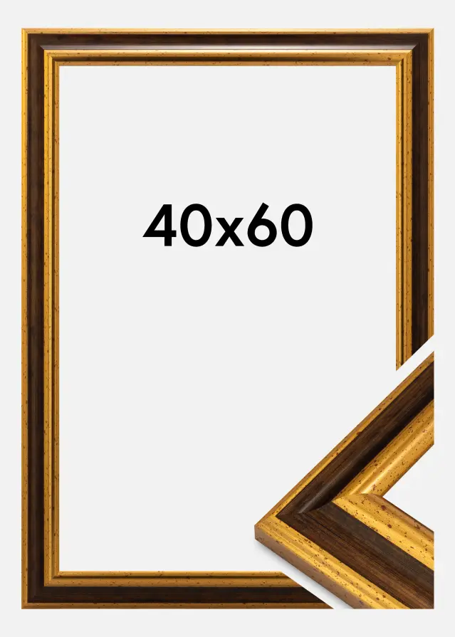 Marco Aberystwyth Vidrio acrílico Oro 40x60 cm