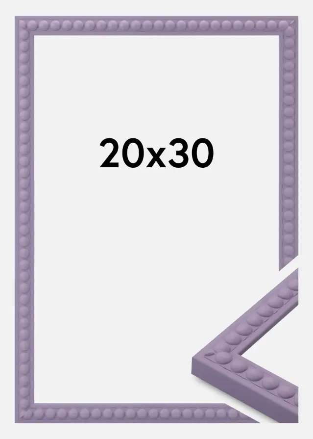Marco Perla Vidrio acrílico Morado 20x30 cm
