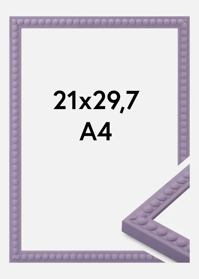Marco Perla Vidrio acrílico Morado 21x29,7 cm (A4)