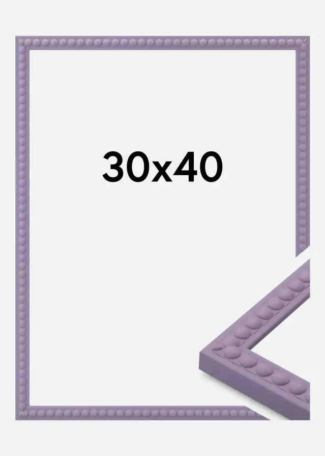 Marco Perla Vidrio acrílico Morado 30x40 cm