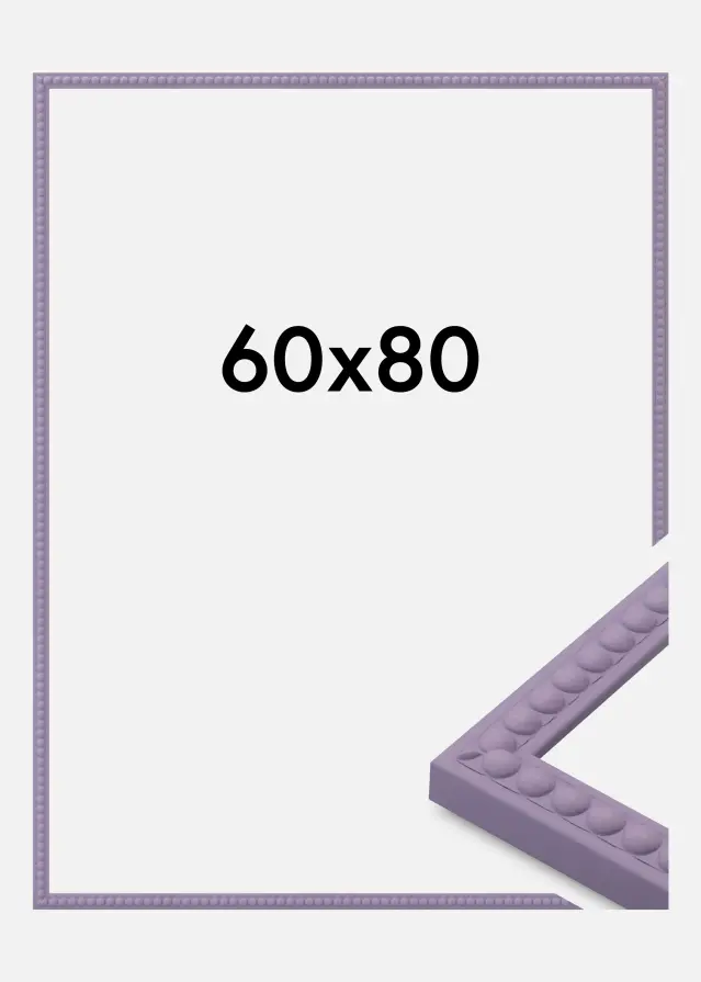 Marco Perla Vidrio acrílico Morado 60x80 cm