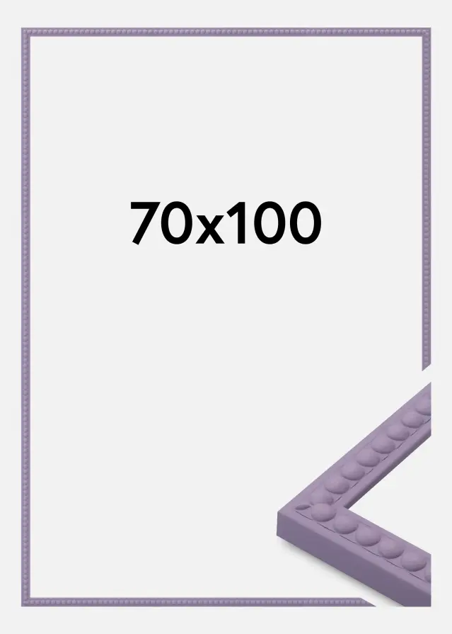 Marco Perla Vidrio acrílico Morado 70x100 cm