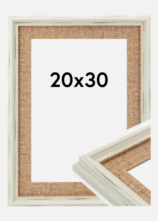 Marco Sandweave Vidrio acrílico Blanco 20x30 cm