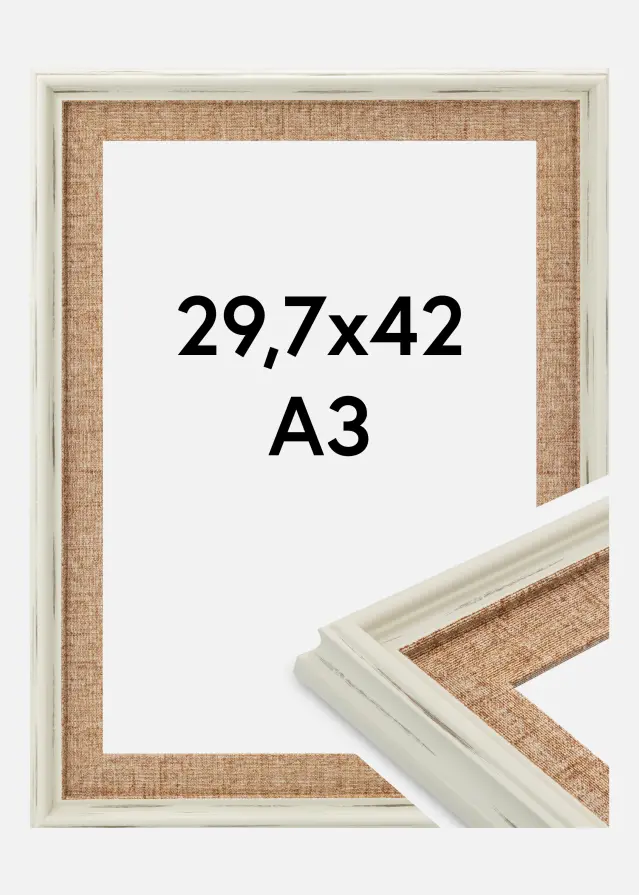 Marco Sandweave Vidrio acrílico Blanco 29,7x42 cm (A3)