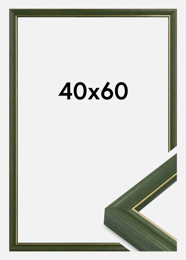 Marco Canterbury Vidrio acrílico Verde 40x60 cm