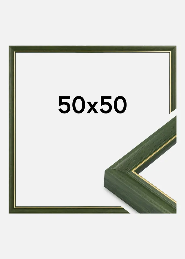 Marco Canterbury Vidrio acrílico Verde 50x50 cm