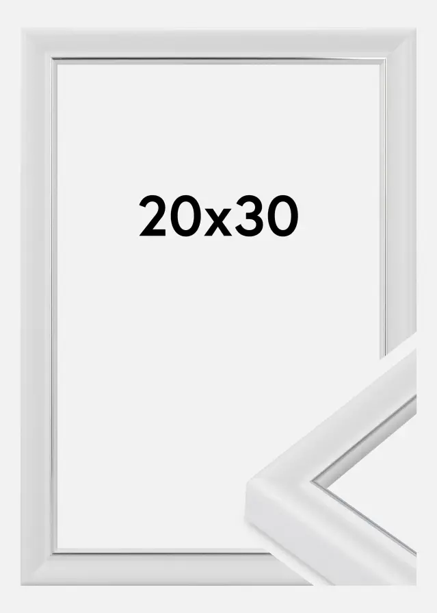 Marco Canterbury Vidrio acrílico Blanco 20x30 cm