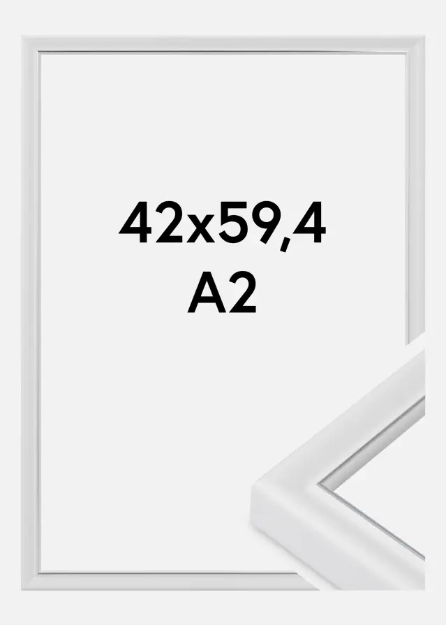 Marco Canterbury Vidrio acrílico Blanco 42x59,4 cm (A2)