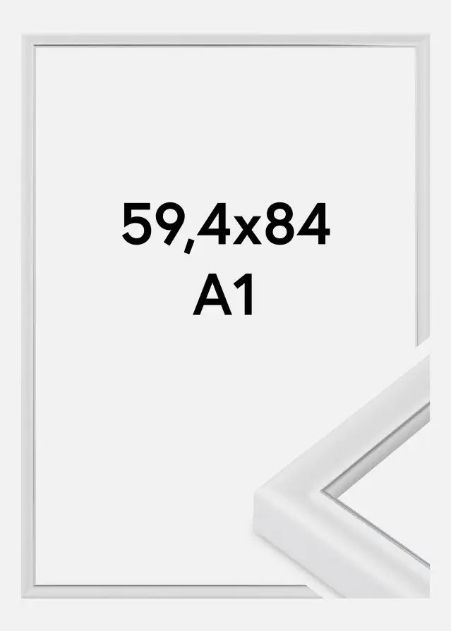 Marco Canterbury Vidrio acrílico Blanco 59,4x84,1 cm (A1)