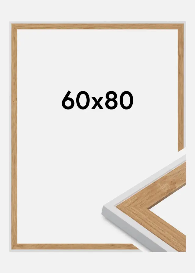 Marco Clearline Vidrio acrílico Blanco 60x80 cm