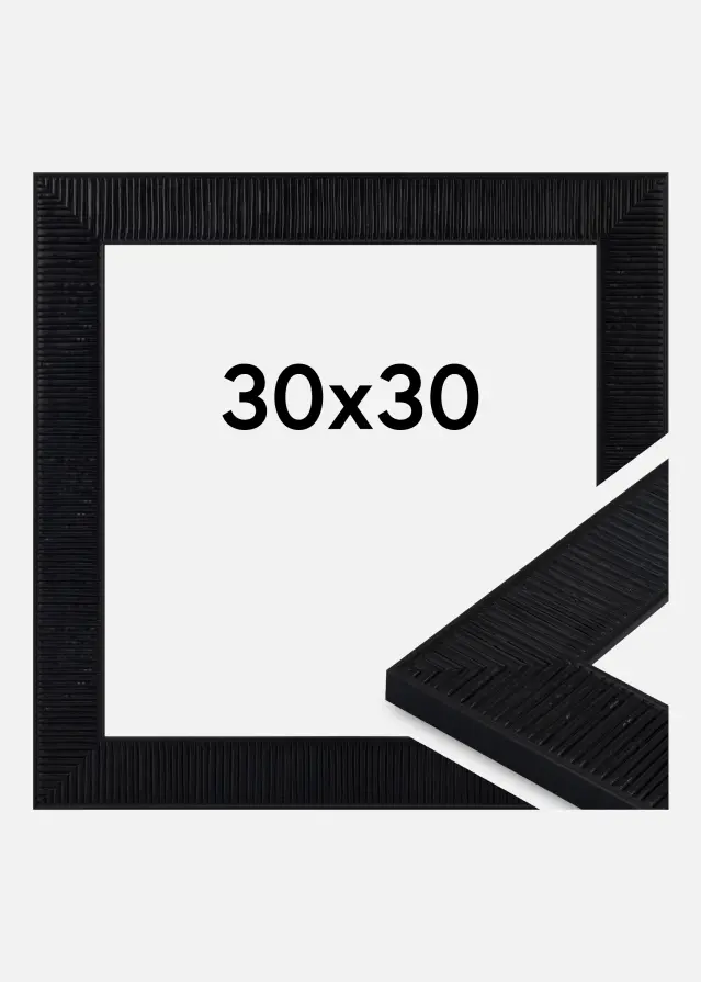 Marco Lund Vidrio acrílico Negro 30x30 cm