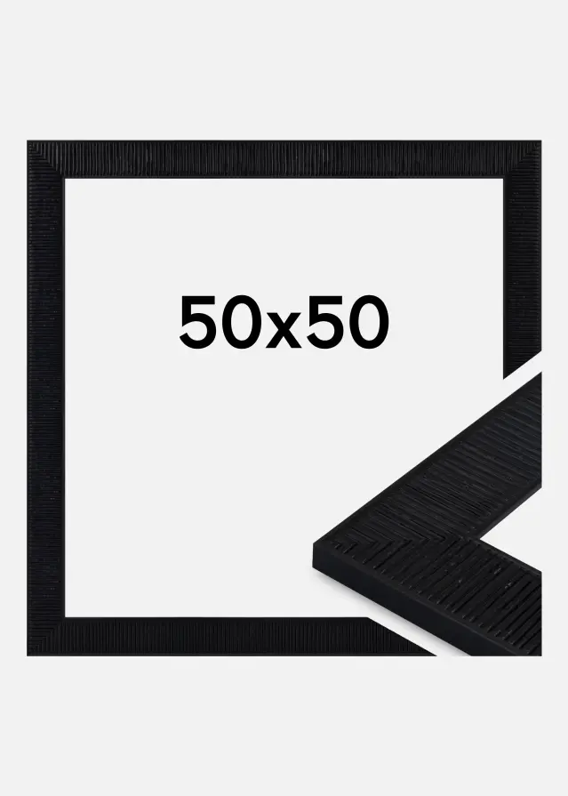 Marco Lund Vidrio acrílico Negro 50x50 cm