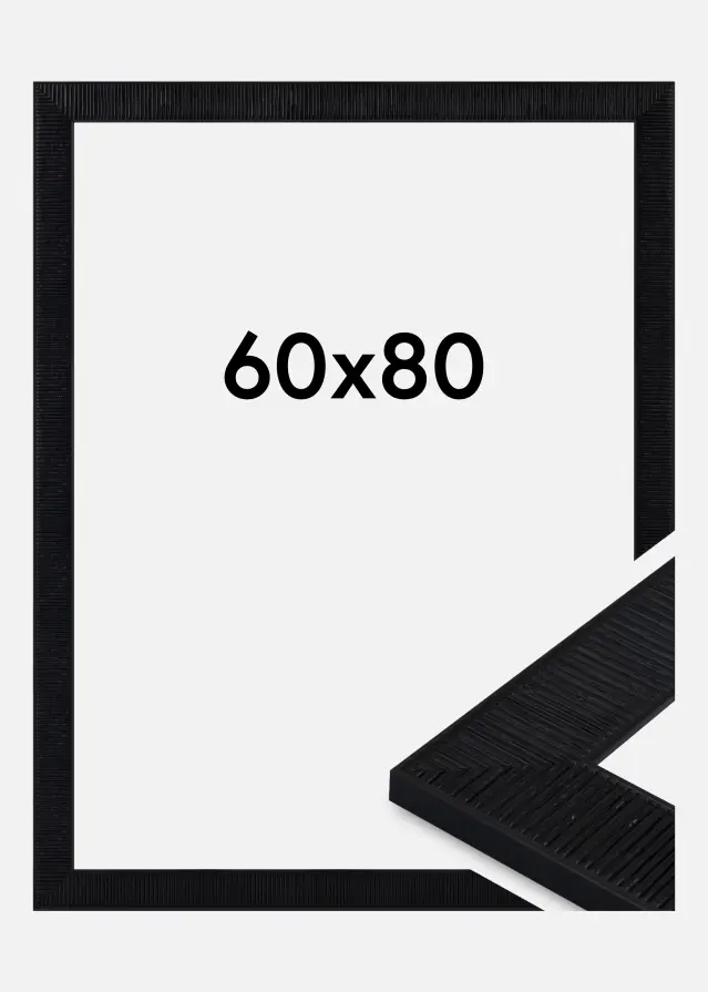 Marco Lund Vidrio acrílico Negro 60x80 cm