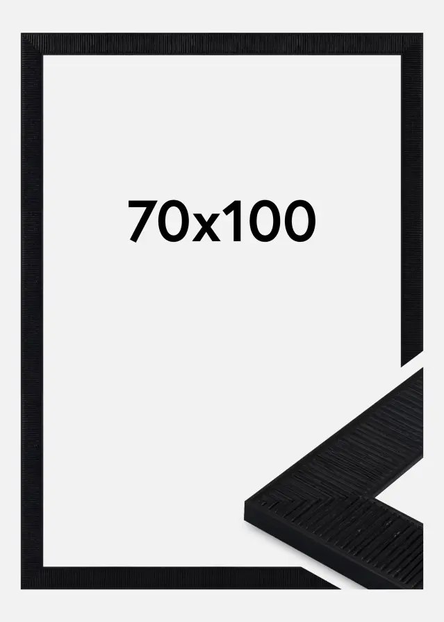 Marco Lund Vidrio acrílico Negro 70x100 cm
