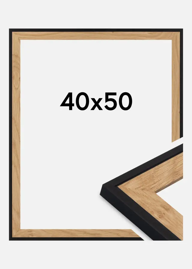 Marco Iris Vidrio acrílico Negro 40x50 cm