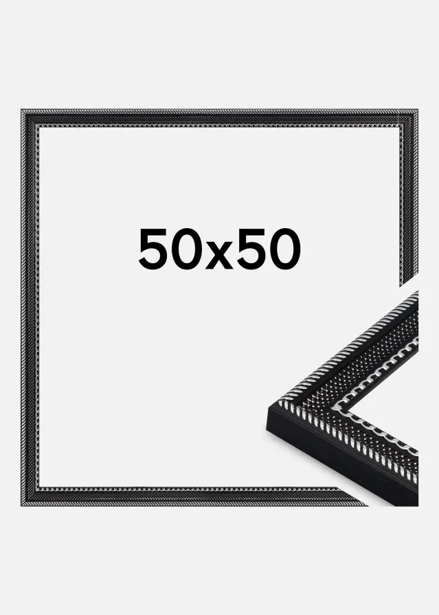 Marco Trellis Vidrio acrílico Negro 50x50 cm