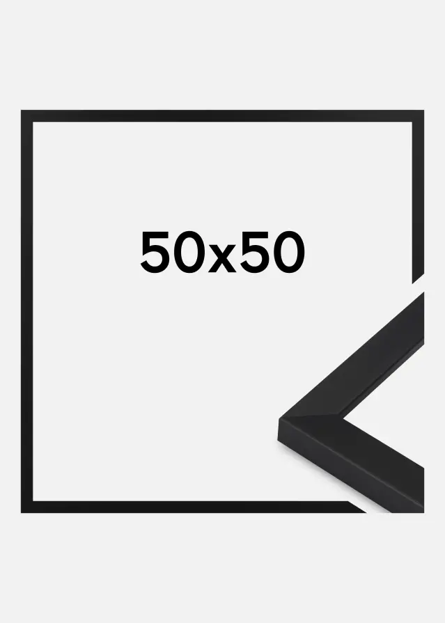 Marco Oban Vidrio acrílico Negro 50x50 cm