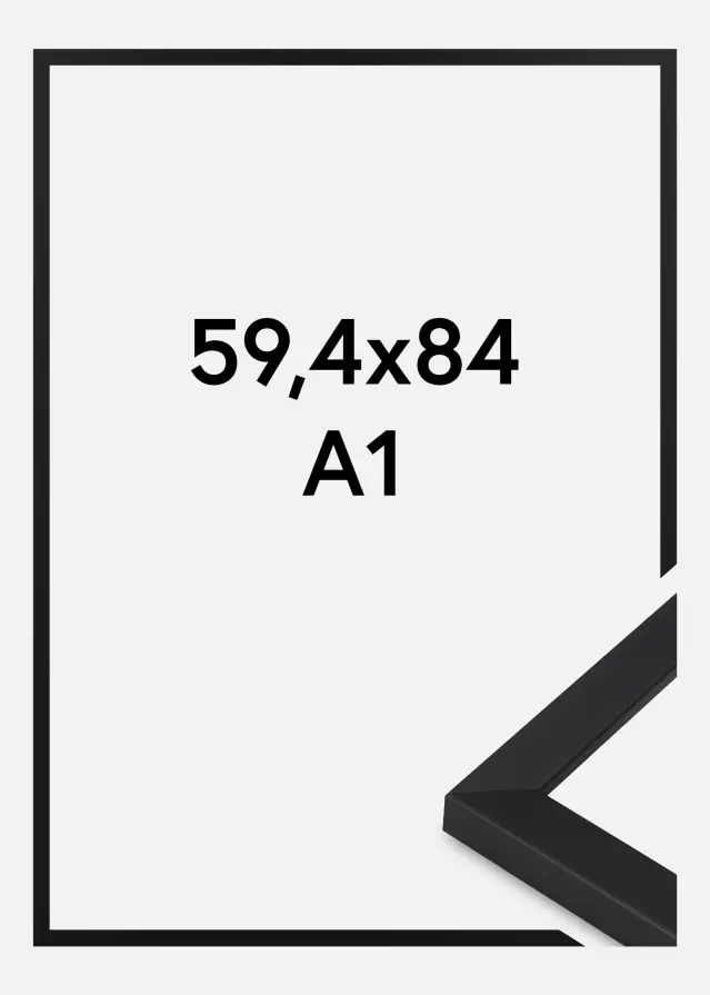 Marco Oban Vidrio acrílico Negro 59,4x84,1 cm (A1)
