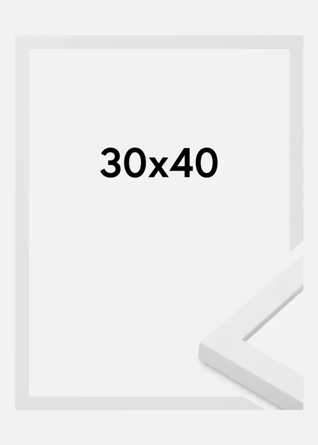 Marco Oban Vidrio acrílico Blanco 30x40 cm