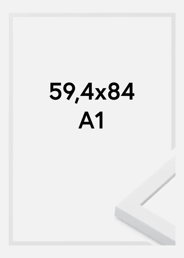 Marco Oban Vidrio acrílico Blanco 59,4x84,1 cm (A1)