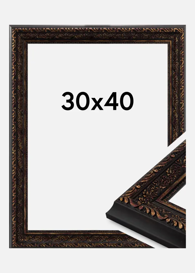 Marco Imperial Vidrio acrílico Oro 30x40 cm