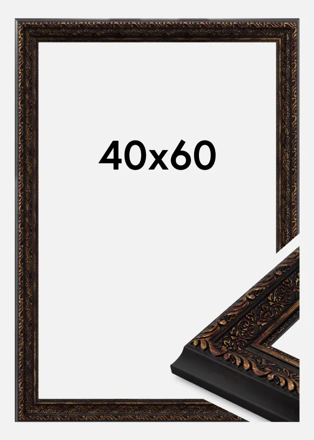 Marco Imperial Vidrio acrílico Oro 40x60 cm