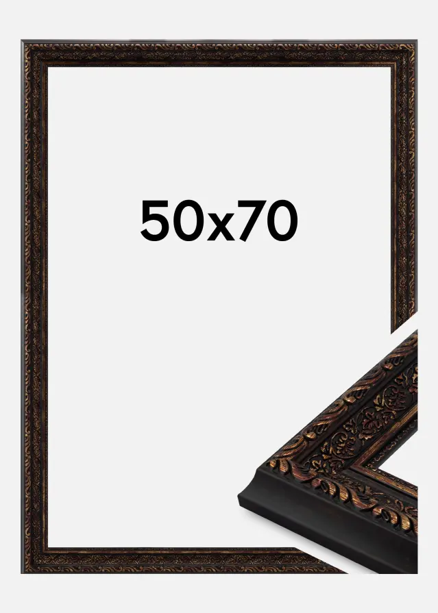 Marco Imperial Vidrio acrílico Oro 50x70 cm