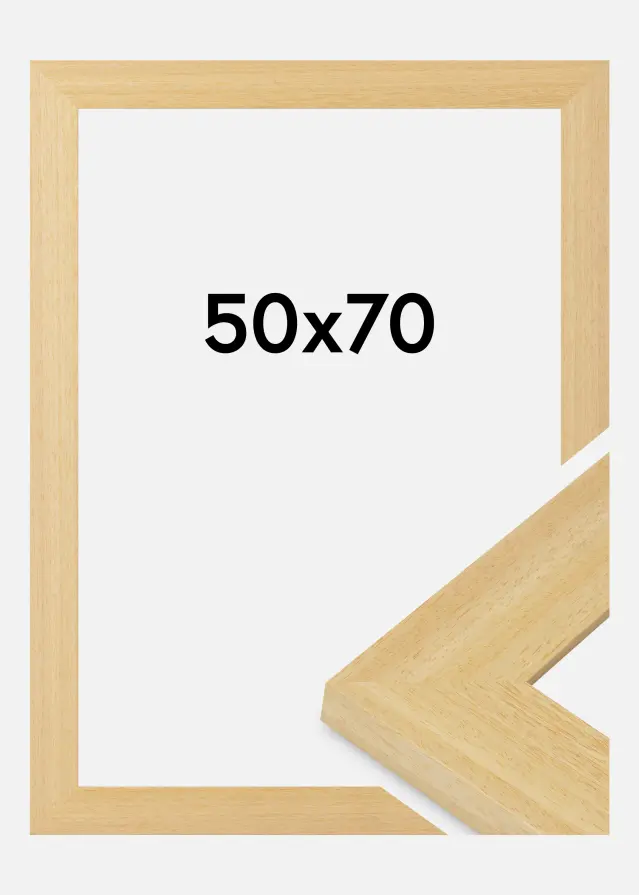 Marco Pembrokeshire Vidrio acrílico Roble 50x70 cm