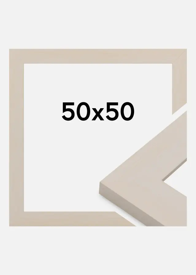 Marco Pembrokeshire Vidrio acrílico Blanco 50x50 cm