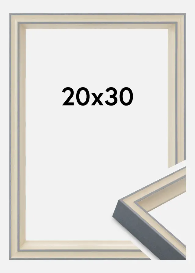 Marco Riga Vidrio acrílico Gris 20x30 cm