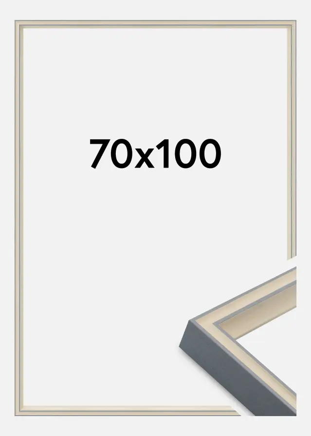 Marco Riga Vidrio acrílico Gris 70x100 cm