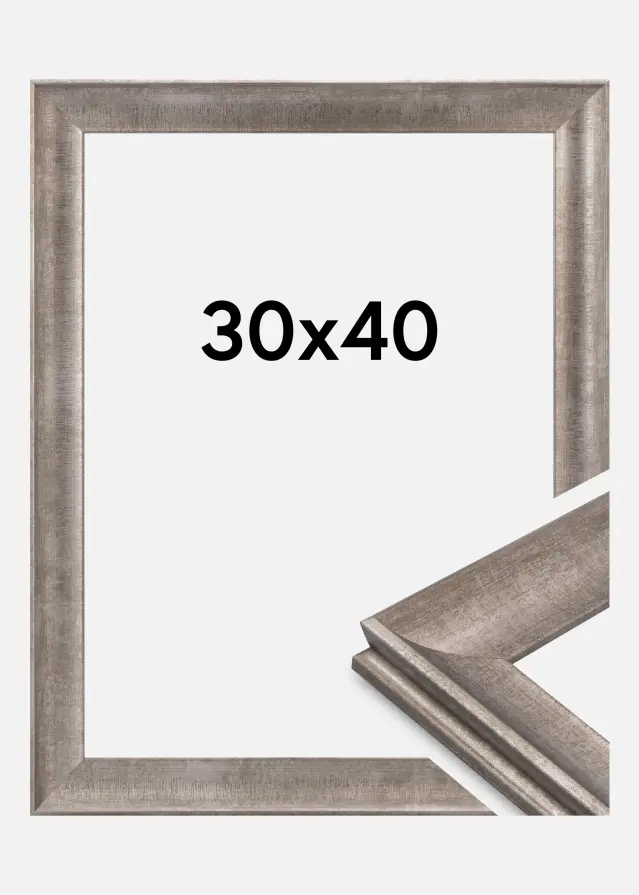 Marco Conca Vidrio acrílico Plata 30x40 cm