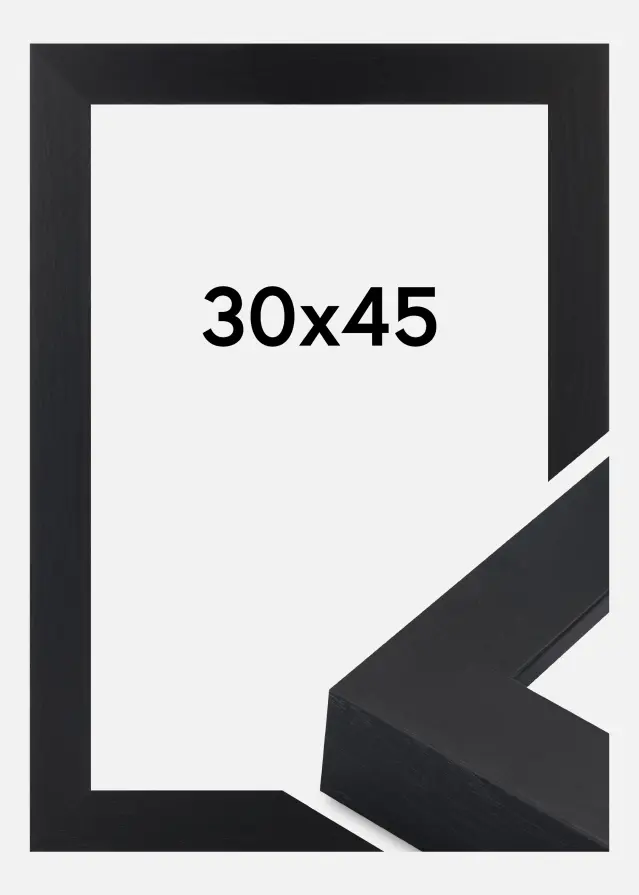 Marco Wells Vidrio acrílico Negro 30x45 cm