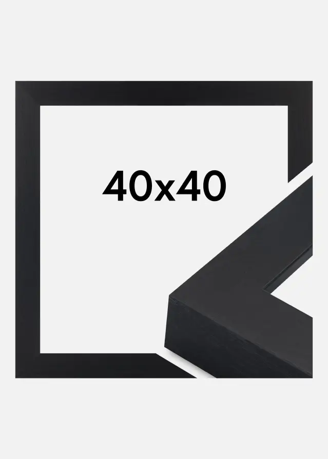 Marco Wells Vidrio acrílico Negro 40x40 cm