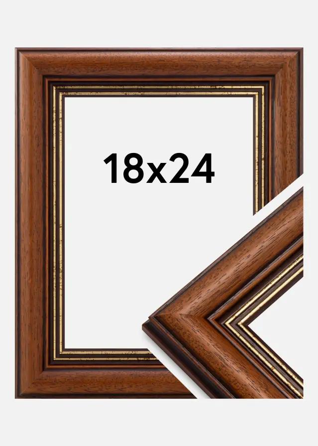 Marco Old Retro Vidrio acrílico 18x24 cm