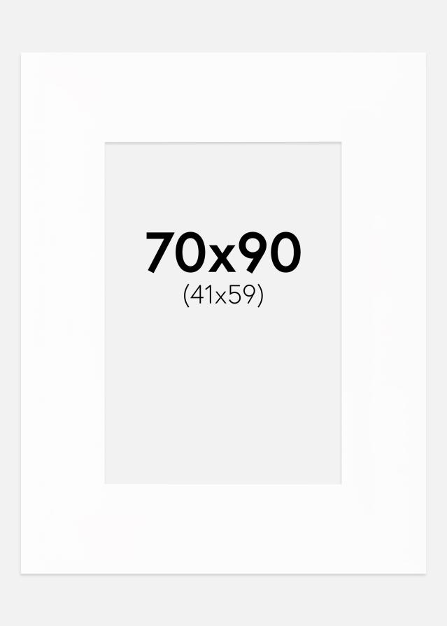 Paspartú Canson Blanco (Borde interior blanco) 70x90 cm (41x69)