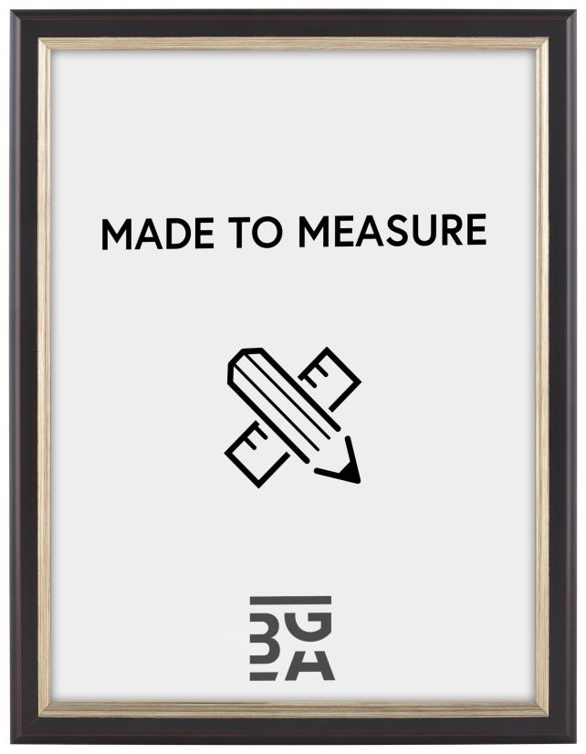 Marco Nyhyttan Marrón / Plateado - Tamaño personalizable